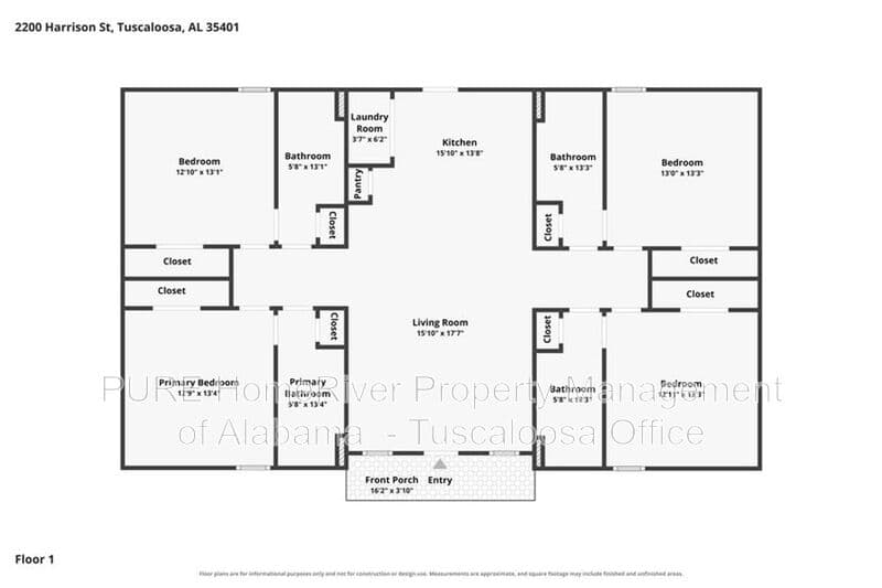 Tuscaloosa House: 2200 Harrison Street