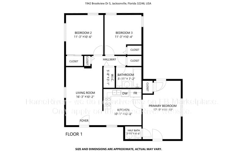 Jacksonville House: 1942 Brookview Dr S
