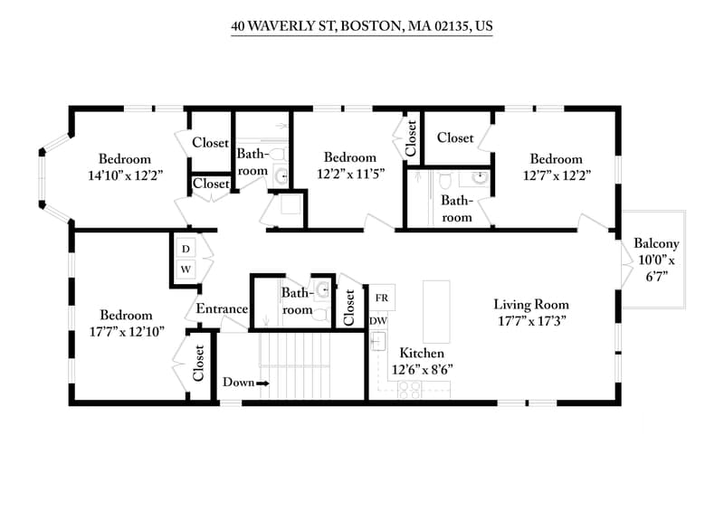 Boston Condo: 40 Waverly Street