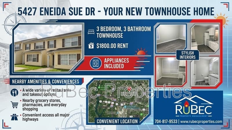 Charlotte Townhome: 5427 Eneida Sue Dr