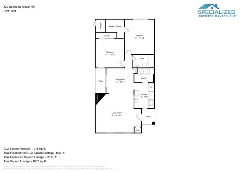 Cedar Hill House: 420 Dollins St