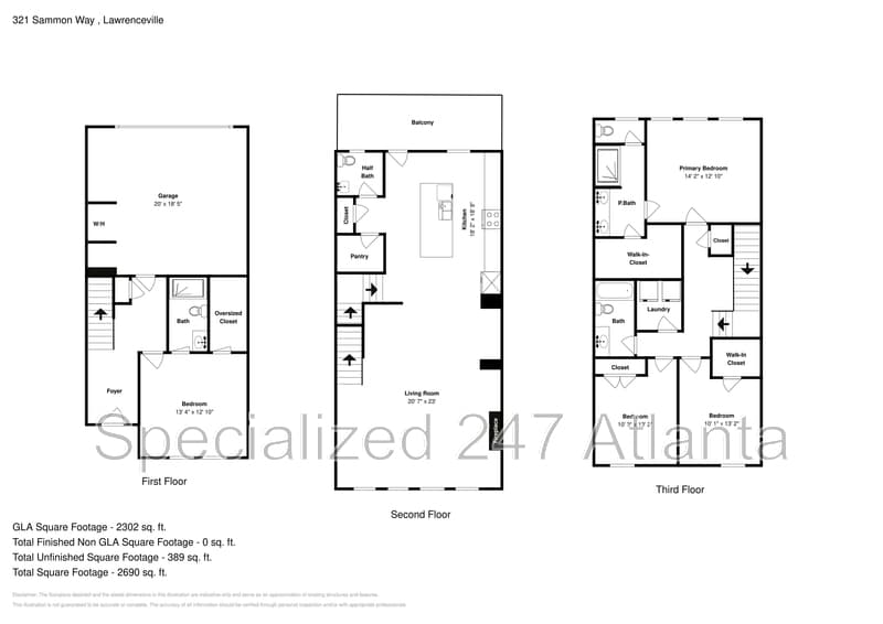 Lawrenceville Townhome: 321 Sammon Way