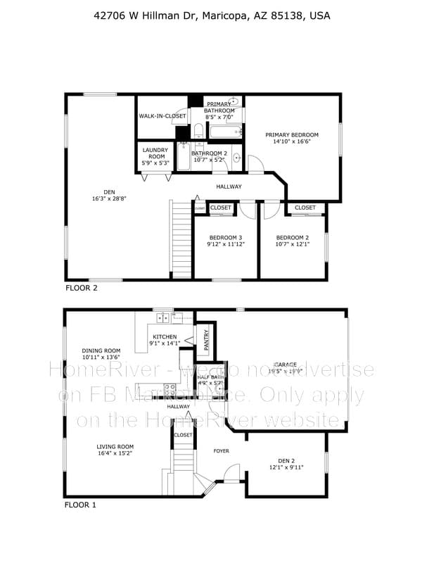 Maricopa House: 42706 W Hillman Dr