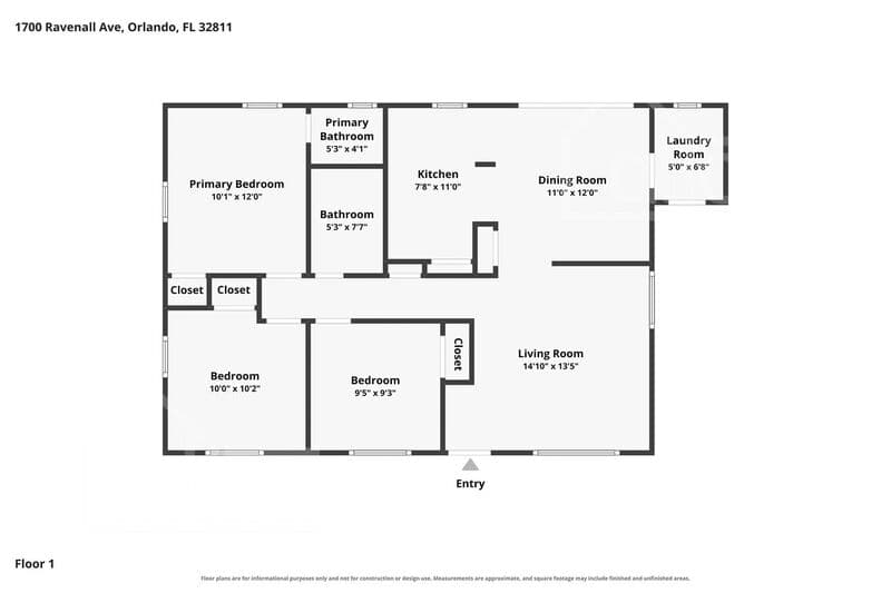 Orlando House: 1700 Ravenall Ave