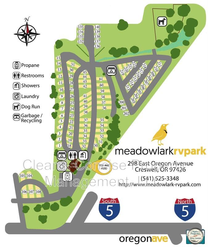 Creswell House: Meadowlark RV Park