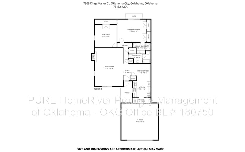 Oklahoma City Condo: 7206 Kings Manor Ct