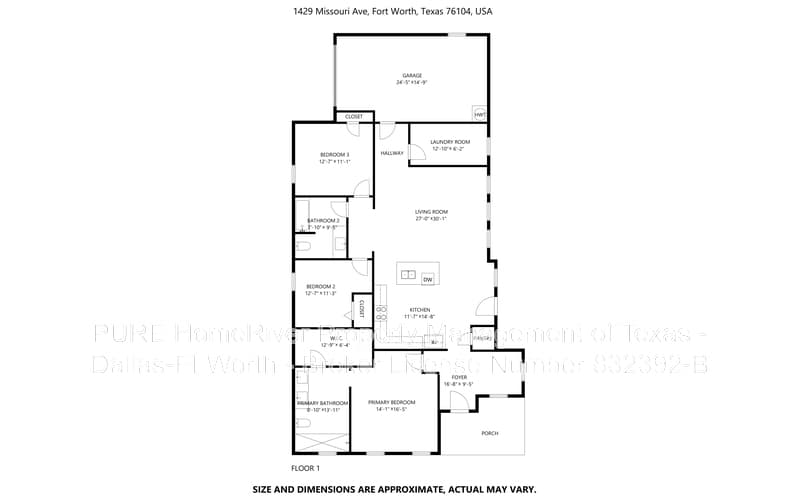 Fort Worth House: 1429 Missouri Ave