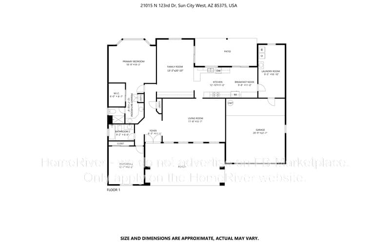 Sun City West House: 21015 N 123rd Dr