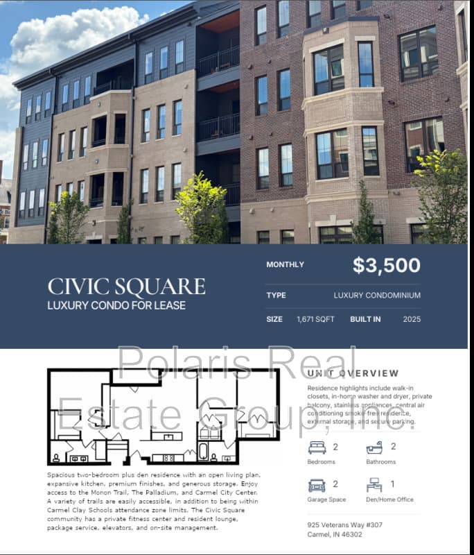 Carmel Condo: 925 Veterans Way
