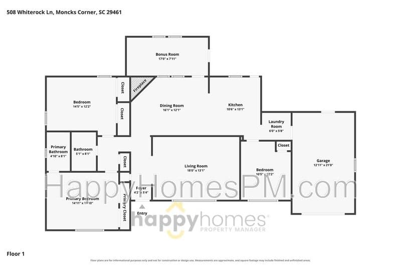 Monck's Corner House: 508 Whiterock Lane