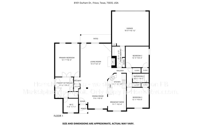 Frisco House: 8101 Durham Dr