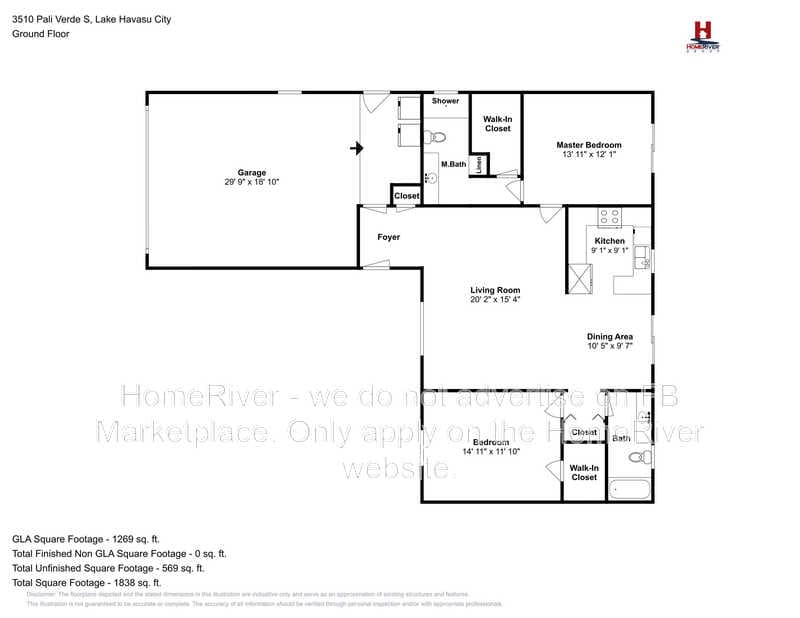 Lake Havasu City House: 3510 Palo Verde Blvd S