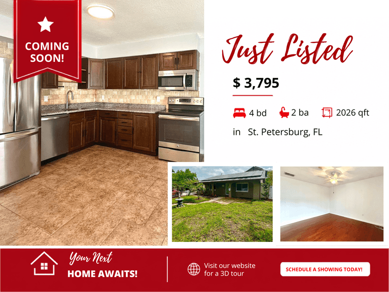 St. Petersburg House: 4367 19th Street North