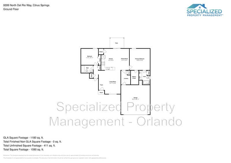 Citrus Springs House: 9399 N Del Rio Way