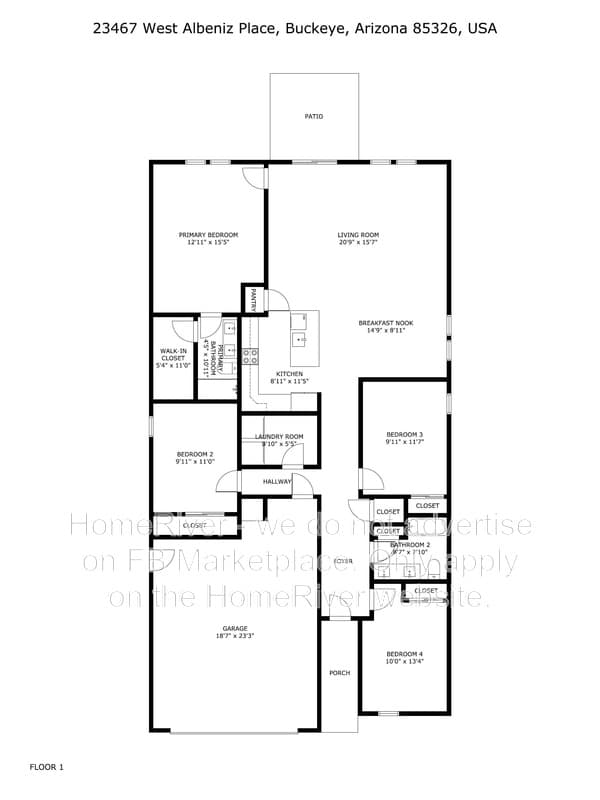 Buckeye House: 23467 W Albeniz Pl