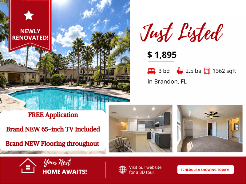 Brandon Townhome: 2516 Oleander Lakes Drive