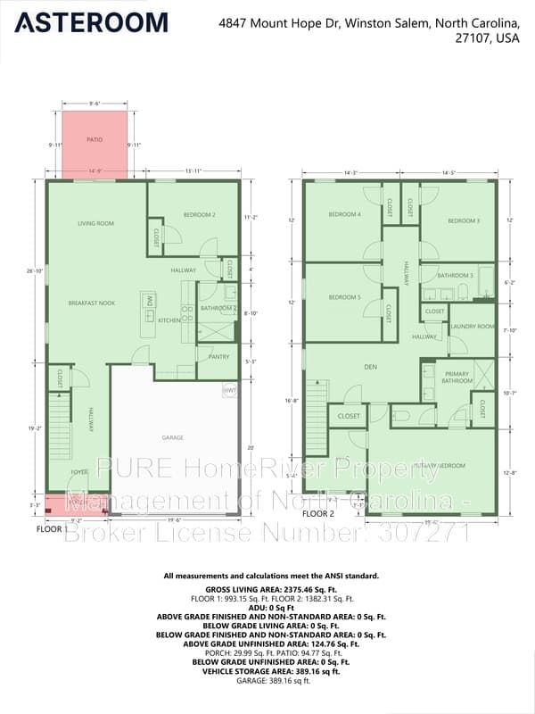 Winston Salem House: 4847 Mount Hope Dr