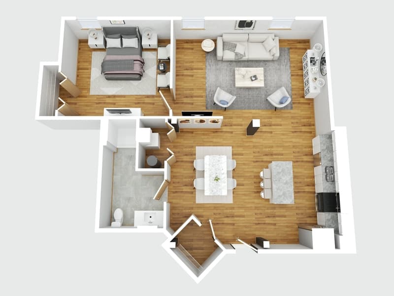 Davenport Condo: 225 East 2nd Street - 302