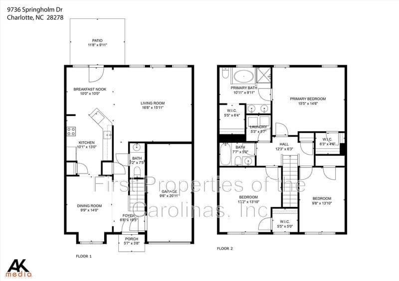 Charlotte Townhome: 9736 Springholm Drive