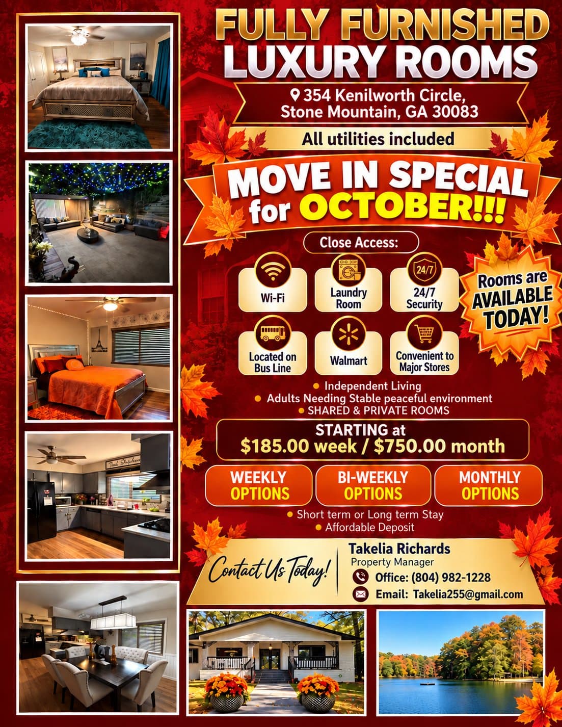 Stone Mountain Single Room: 354 Kenilworth Circle