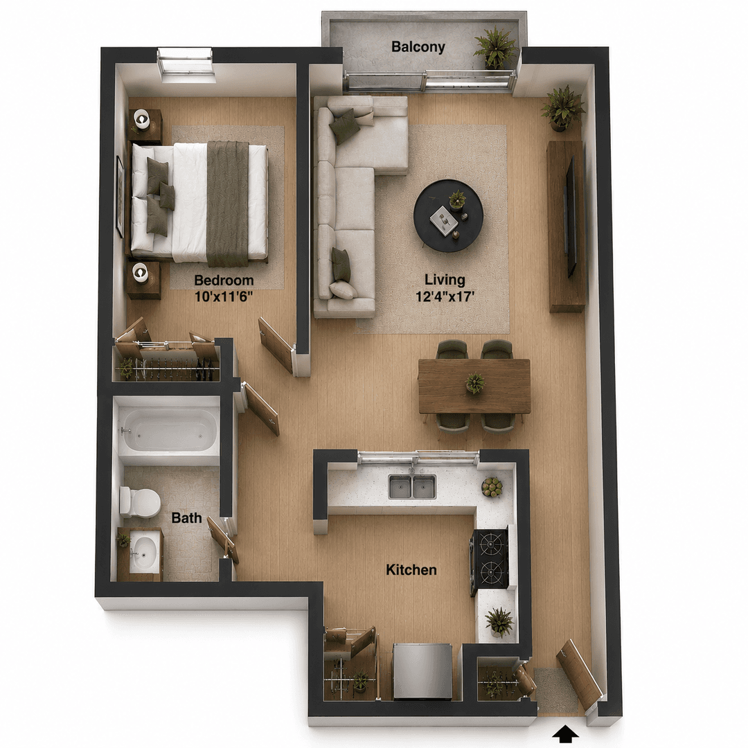 Richmond Apartment: 520 West Franklin Street