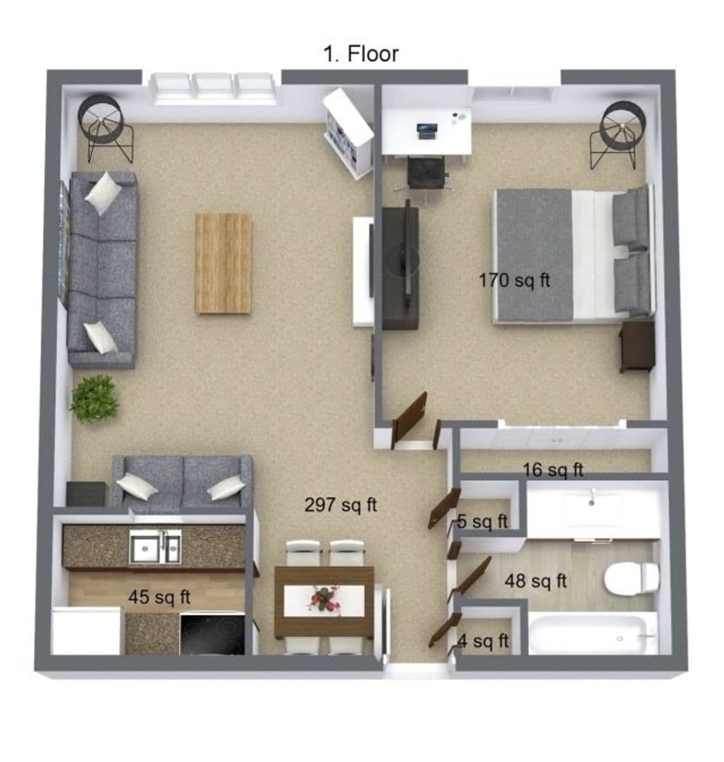 Cedar Falls Apartment: 1939 College Street