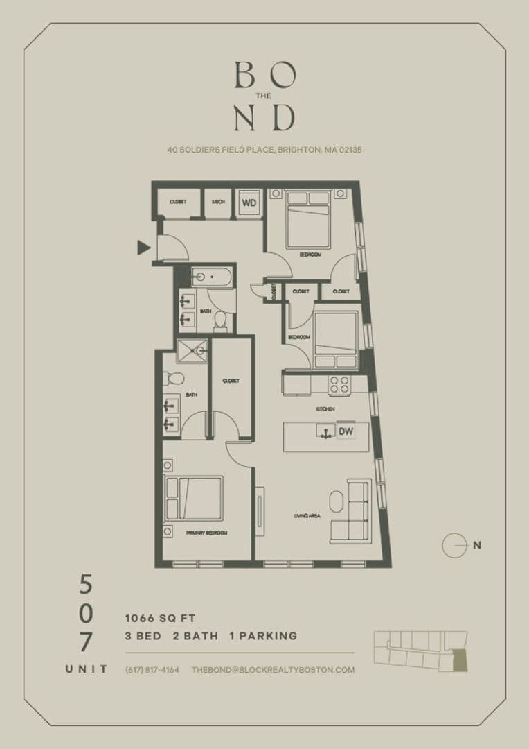 Brighton Apartment: 40 Soldiers Field Place