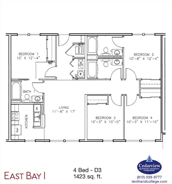 Bloomington Apartment: 2539 Eastgate Lane