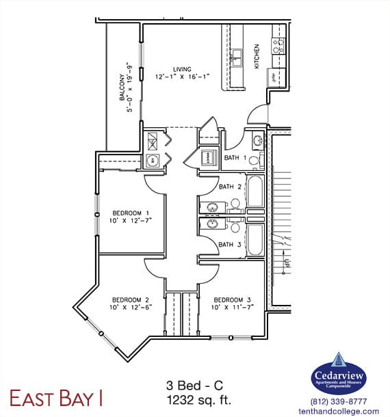 Bloomington Apartment: 2539 Eastgate Lane