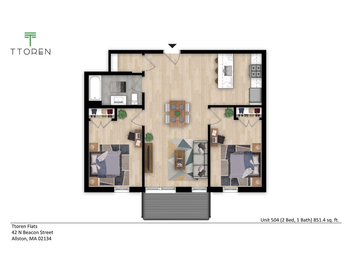 Boston Apartment: 42 North Beacon Street