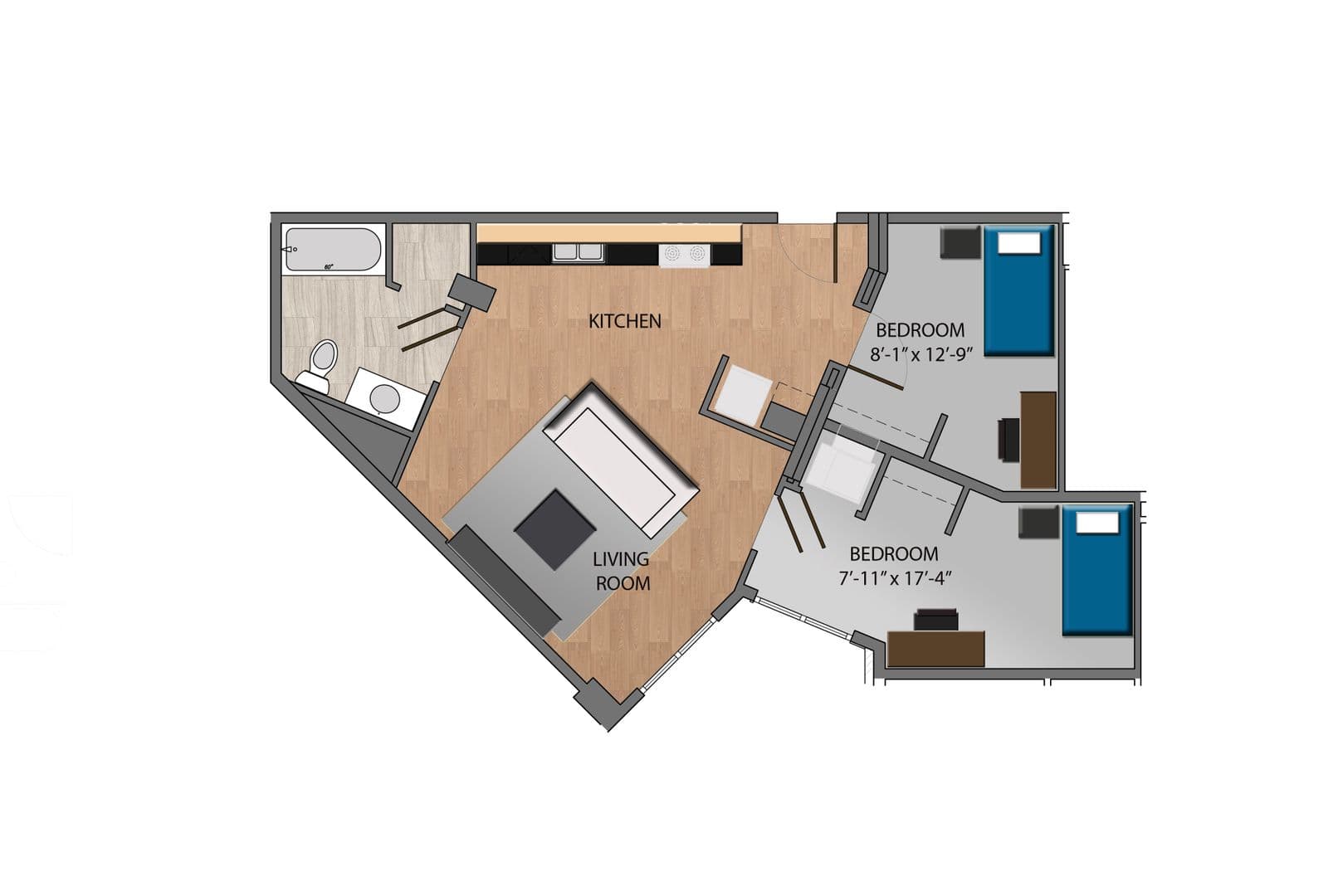 Madison Apartment: The Roundhouse