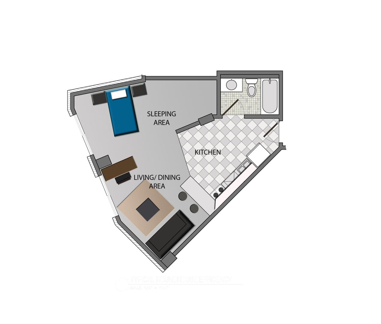 Madison Apartment: The Roundhouse