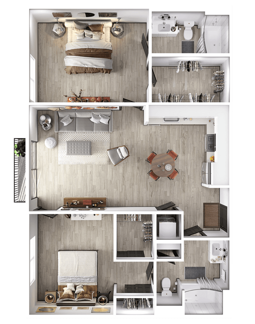 Los Angeles Apartment: 525 N. Wilton Pl