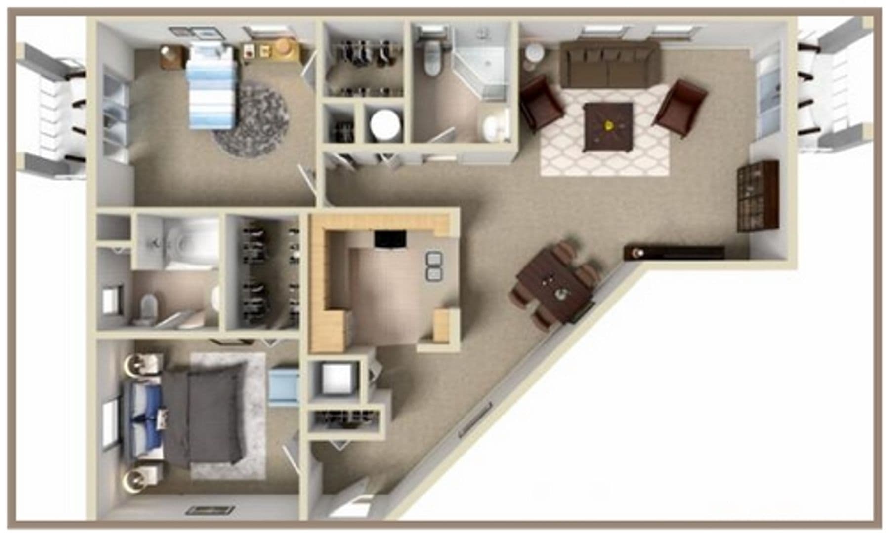 West Palm Beach Apartment: 1957 Brandywine Road