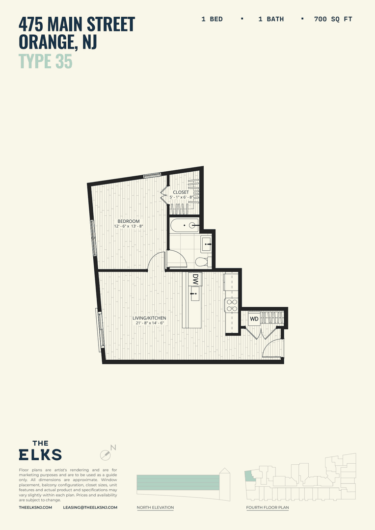 Orange Apartment: 475 Main Street