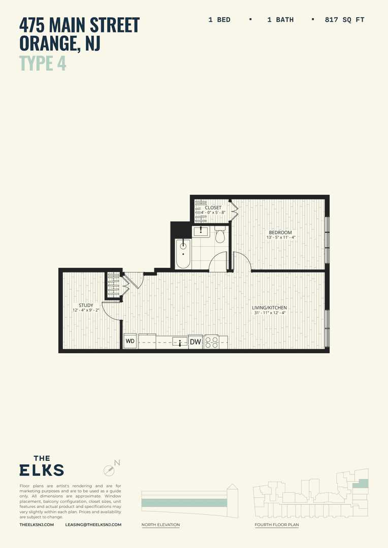 Orange Apartment: 475 Main Street