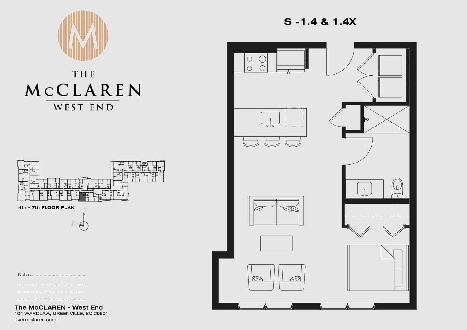 Greenville Apartment: 104 Wardlaw St