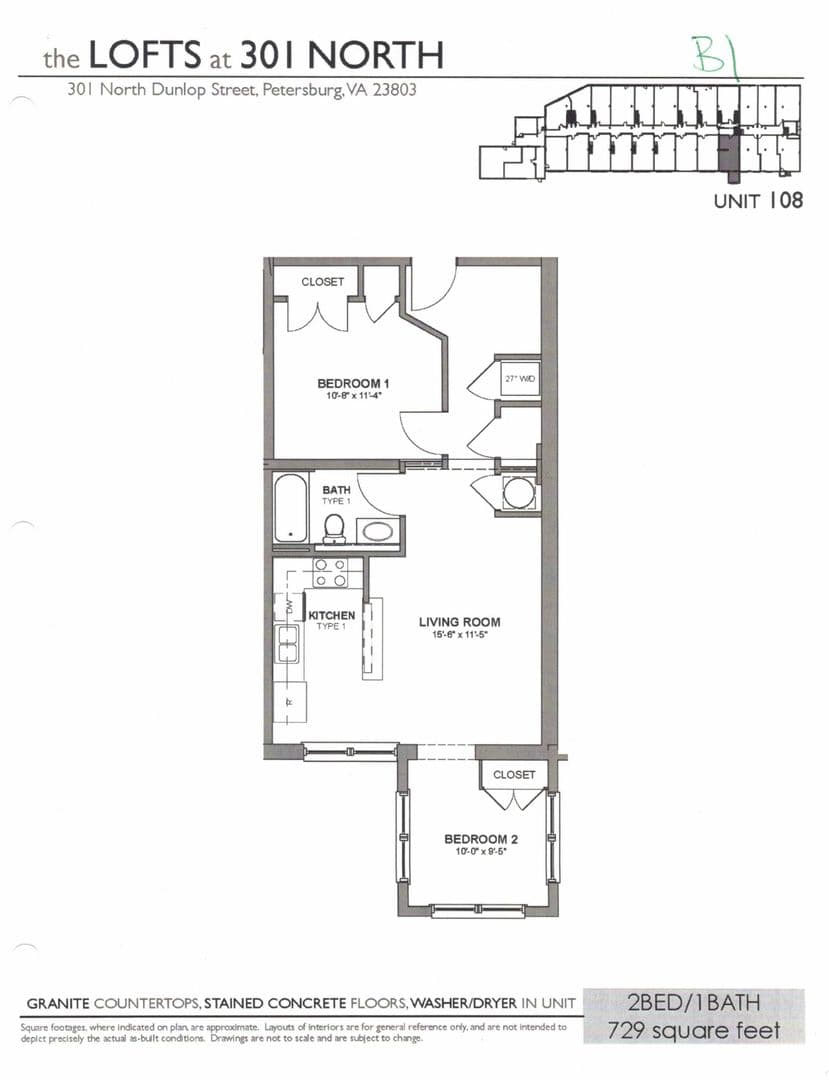 Petersburg Apartment: 301 N Dunlop Street