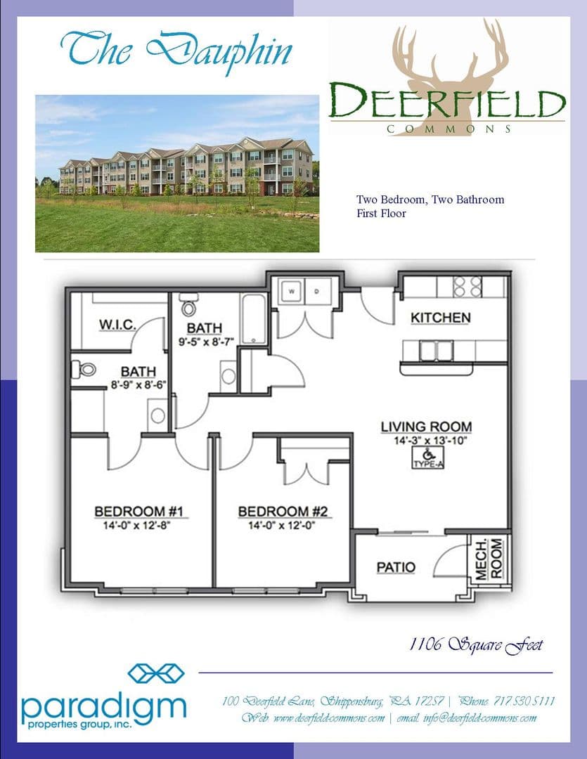 Shippensburg Apartment: 100 Deerfield Lane